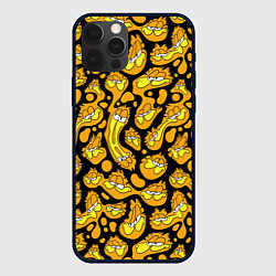 Чехол для iPhone 12 Pro Max Гарфилд паттерн, цвет: 3D-черный
