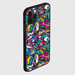 Чехол для iPhone 12 Pro Max Граффити спортивные принадлежности, цвет: 3D-черный — фото 2