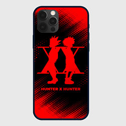 Чехол iPhone 12 Pro Max Hunter x Hunter - red gradient