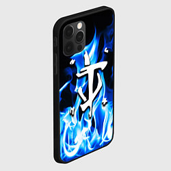 Чехол для iPhone 12 Pro Max Doom fire знак, цвет: 3D-черный — фото 2