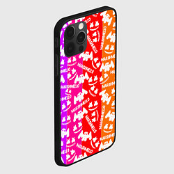 Чехол для iPhone 12 Pro Max Marshmello rainbow, цвет: 3D-черный — фото 2