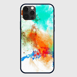 Чехол iPhone 12 Pro Max Штрихи красок цветные