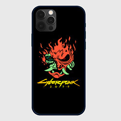 Чехол iPhone 12 Pro Max Cyberpunk 2077 logo