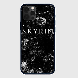 Чехол для iPhone 12 Pro Max Skyrim black ice, цвет: 3D-черный