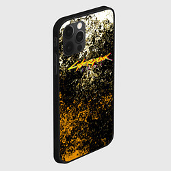 Чехол для iPhone 12 Pro Max Cyberpunk текстура краски, цвет: 3D-черный — фото 2