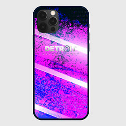 Чехол iPhone 12 Pro Max Detroit become human neon