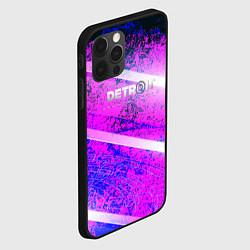 Чехол для iPhone 12 Pro Max Detroit become human neon, цвет: 3D-черный — фото 2