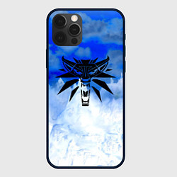 Чехол iPhone 12 Pro Max The Witcher logo winter