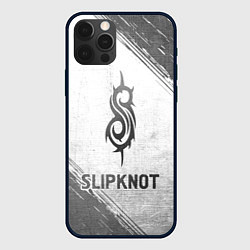 Чехол iPhone 12 Pro Max Slipknot - white gradient