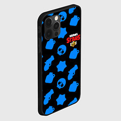 Чехол для iPhone 12 Pro Max Brawl stars patten, цвет: 3D-черный — фото 2