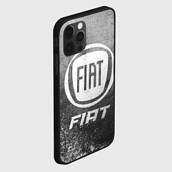 Чехол для iPhone 12 Pro Max Fiat - grey gradient, цвет: 3D-черный — фото 2