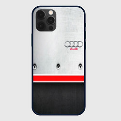 Чехол iPhone 12 Pro Max Audi metal sport