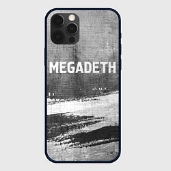 Чехол для iPhone 12 Pro Max Megadeth - grey gradient посередине, цвет: 3D-черный