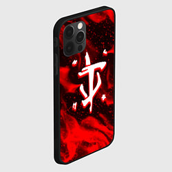 Чехол для iPhone 12 Pro Max Doom logo fire, цвет: 3D-черный — фото 2