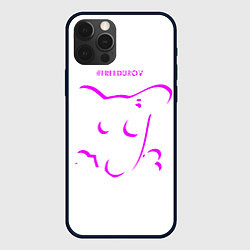 Чехол для iPhone 12 Pro Max Собака и надпись FREEDUROV, цвет: 3D-черный