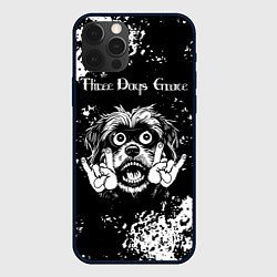 Чехол для iPhone 12 Pro Max Three Days Grace рок пес, цвет: 3D-черный