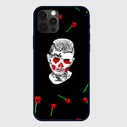 Чехол iPhone 12 Pro Max Lil peep rap band rose