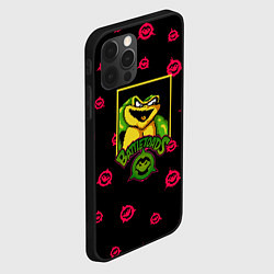 Чехол для iPhone 12 Pro Max Боевые жабы паттерн, цвет: 3D-черный — фото 2