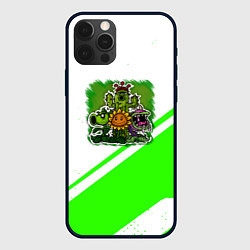 Чехол iPhone 12 Pro Max Plants vs Zombies geometry