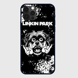 Чехол для iPhone 12 Pro Max Linkin Park рок пес, цвет: 3D-черный