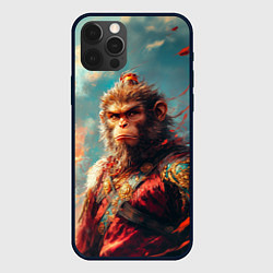 Чехол iPhone 12 Pro Max Wukong на фоне лепестков