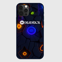 Чехол iPhone 12 Pro Max Deadlock logo текстурные плиты