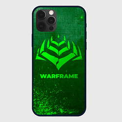 Чехол iPhone 12 Pro Max Warframe - green gradient