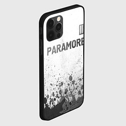 Чехол для iPhone 12 Pro Max Paramore - white gradient посередине, цвет: 3D-черный — фото 2