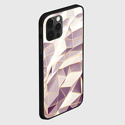 Чехол для iPhone 12 Pro Max Геометрия в стиле премиум, цвет: 3D-черный — фото 2