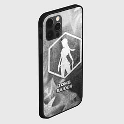 Чехол для iPhone 12 Pro Max Tomb Raider - grey gradient, цвет: 3D-черный — фото 2