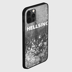 Чехол для iPhone 12 Pro Max Hellsing - grey gradient посередине, цвет: 3D-черный — фото 2