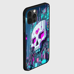 Чехол для iPhone 12 Pro Max Skull Minecraft - ai art fantasy, цвет: 3D-черный — фото 2