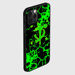 Чехол для iPhone 12 Pro Max DOOM кислотная земля, цвет: 3D-черный — фото 2