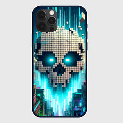 Чехол iPhone 12 Pro Max Minecraft skull - ai art fantasy