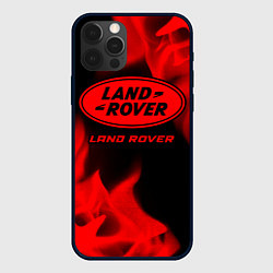 Чехол iPhone 12 Pro Max Land Rover - red gradient