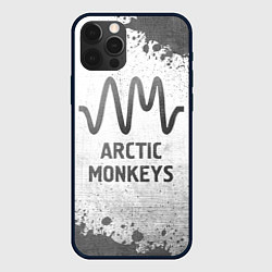 Чехол для iPhone 12 Pro Max Arctic Monkeys - white gradient, цвет: 3D-черный