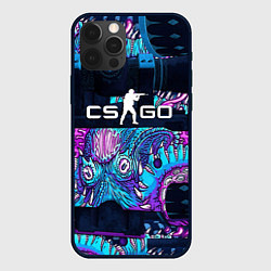 Чехол для iPhone 12 Pro Max CS GO neon blob, цвет: 3D-черный