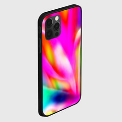 Чехол для iPhone 12 Pro Max Неоновая абстракция краски, цвет: 3D-черный — фото 2