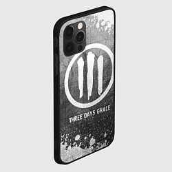 Чехол для iPhone 12 Pro Max Three Days Grace - grey gradient, цвет: 3D-черный — фото 2