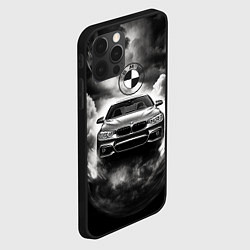 Чехол для iPhone 12 Pro Max BMW буря и ливень, цвет: 3D-черный — фото 2