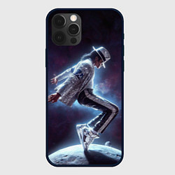 Чехол iPhone 12 Pro Max Michael Jackson on the moon