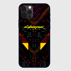 Чехол iPhone 12 Pro Max Cyberpunk2077 geometry