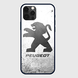 Чехол iPhone 12 Pro Max Peugeot - white gradient