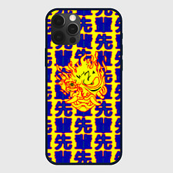 Чехол iPhone 12 Pro Max Samurai logo patten japan