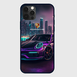 Чехол iPhone 12 Pro Max Porshe night city