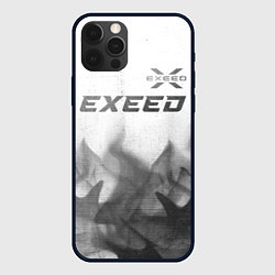 Чехол iPhone 12 Pro Max Exeed - white gradient посередине