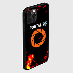 Чехол для iPhone 12 Pro Max Portal огненная лава, цвет: 3D-черный — фото 2