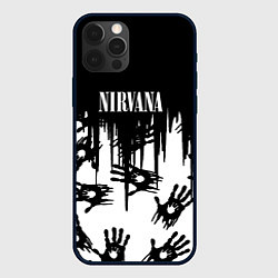 Чехол для iPhone 12 Pro Max Nirvana rok hand, цвет: 3D-черный