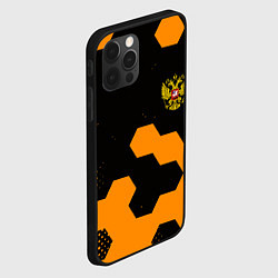 Чехол для iPhone 12 Pro Max Герф РФ соты броня, цвет: 3D-черный — фото 2