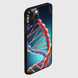 Чехол для iPhone 12 Pro Max Разноцветный ДНК, цвет: 3D-черный — фото 2